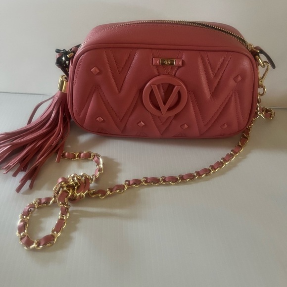 Valentino bella diamond leather crossbody in pink coral - Picture 3 of 7